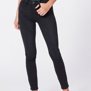 PAIGE Hoxton ankle black shadow.